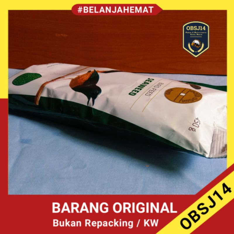 pakan golcoin hijau 450 gram pakan burung kacer anis pakan golcoin seaweed