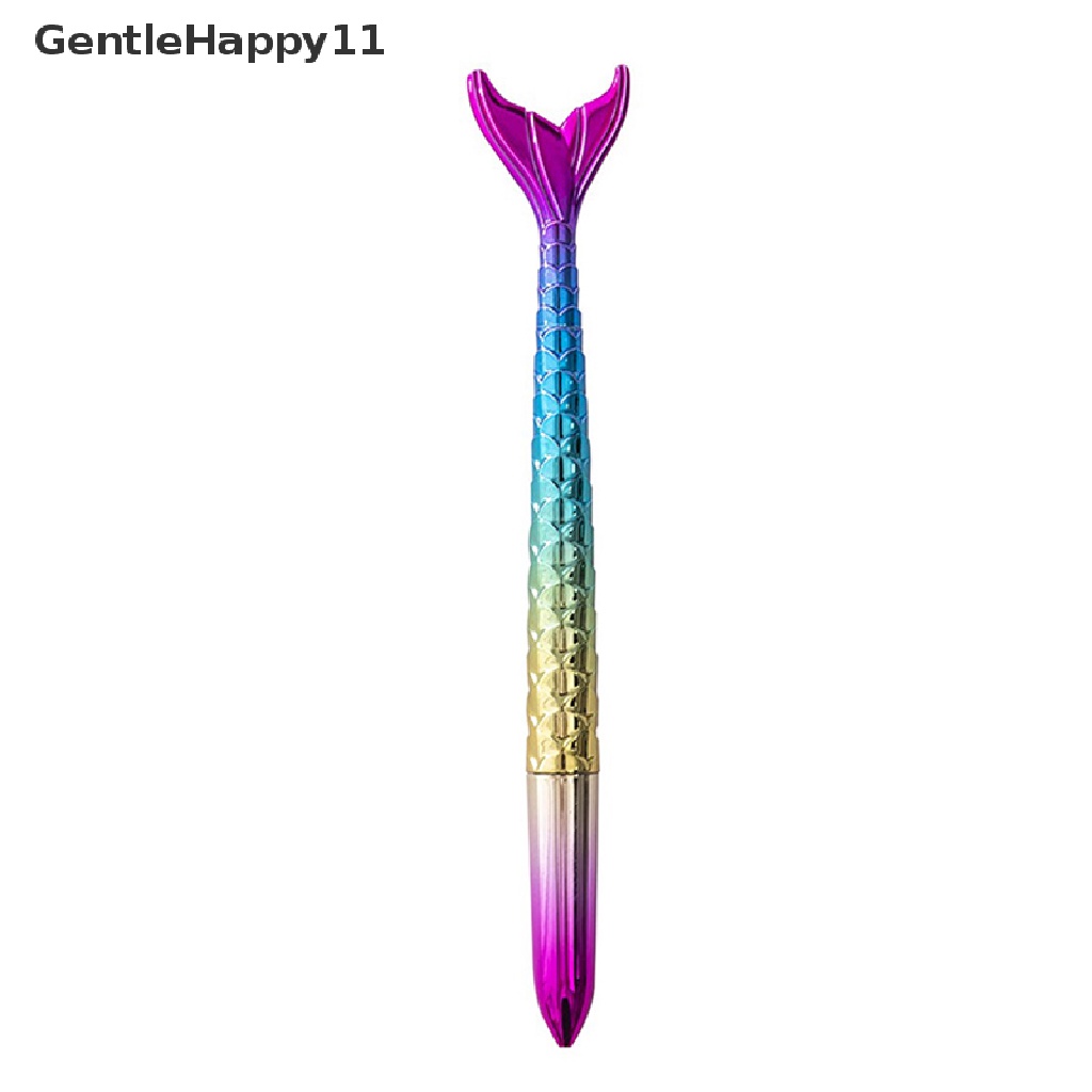 Gentlehappy Mermaid Tail Desain Gel Pens 0.5mm Tinta Hitam Pena Netral Anak-Anak Puji Hadiah id