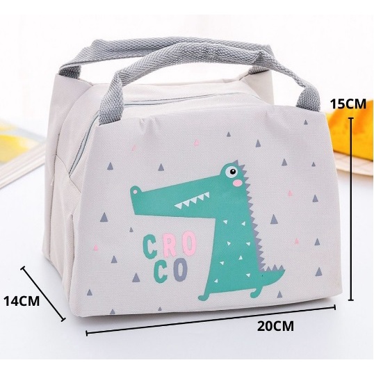 Tas Bekal Karakter Lunch Bag Cooler Makanan Anak Tas Lunch Box Karakter Murah Import 20x14x15