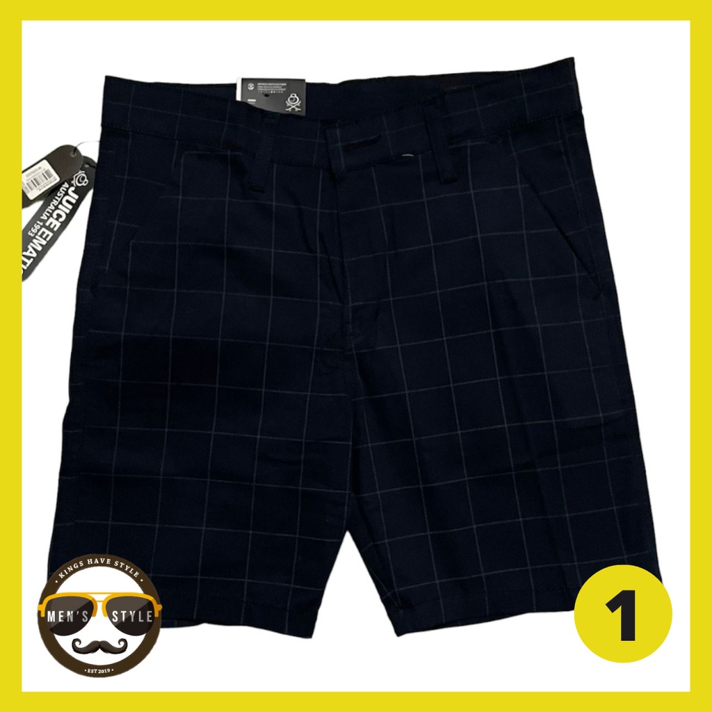 Celana Pendek Pria Motif Kotak Kotak / Celana Santai Pria Kotak / Celana Chino Pendek Kotak Kotak / 