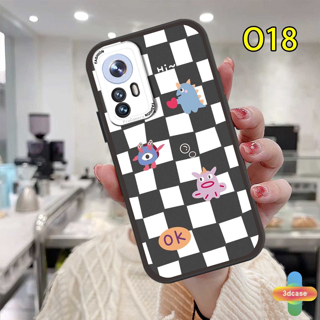 Xiaomi Redmi Note 9 8 10 10S 9 10 PRO MAX 11 9S POCO C3 C31 X3 NFC X3 PRO 9 9C NFC 9A 9i 9T 9AT 9 PRO Power 10X Monsters Papan Catur Diamond Grid Lembut Bergelombang Casing Edge