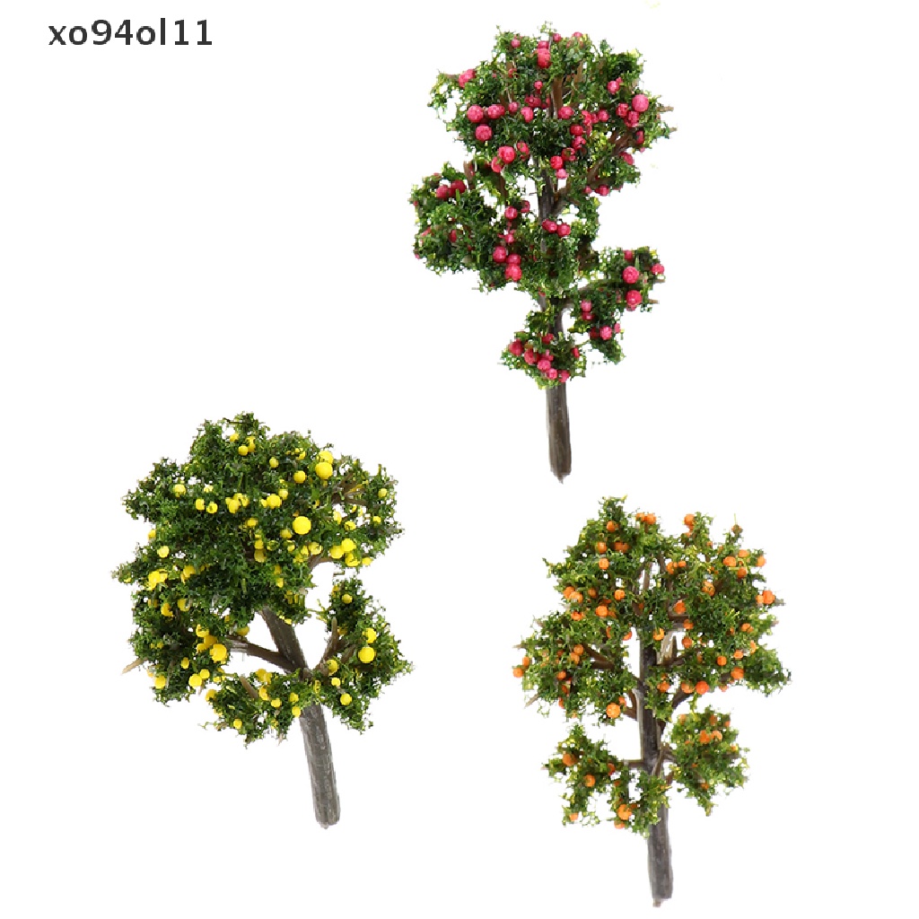 Xo 1Pc Ornamen Taman Mini Miniatur Resin Pohon Buah Kerajinan Peri Dekorasi Taman OL