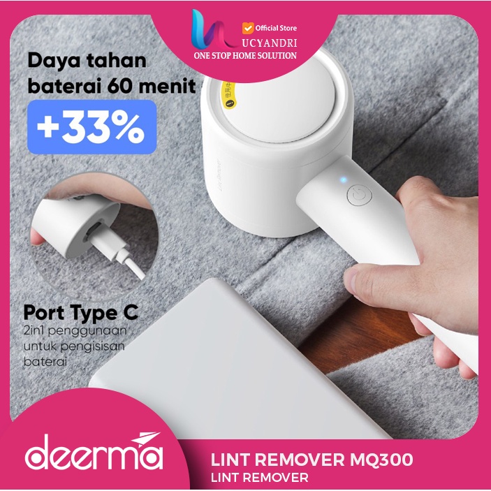 Deerma MQ300 Portable Lint Remover IPX5 Waterproof Fuzz Trimmer