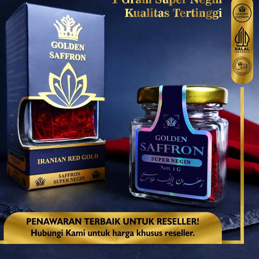 

✯ PROMO! Saffron / Safron Super Negin (Finest Quality A++) 1 Gram Golden Saffron 100% Original ✭