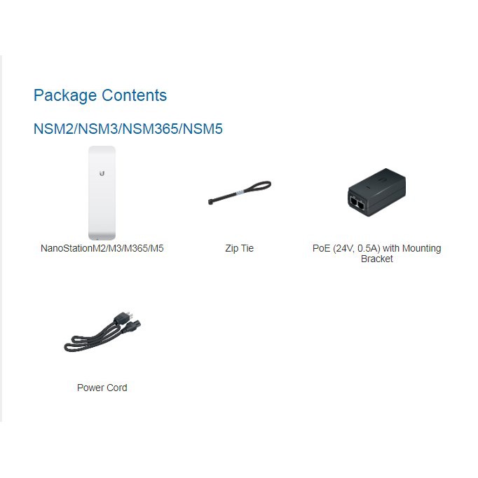 Ubiquiti NSM2 NanoStation M2 2.4GHz