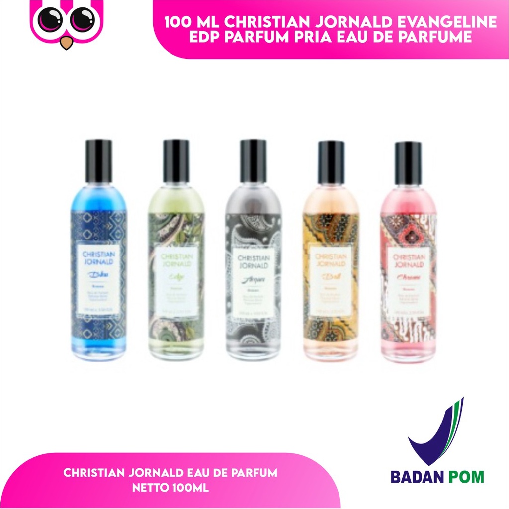 100 ML CHRISTIAN JORNALD EVANGELINE EDP PARFUM PRIA EAU DE PARFUME / PENGHARUM BADAN