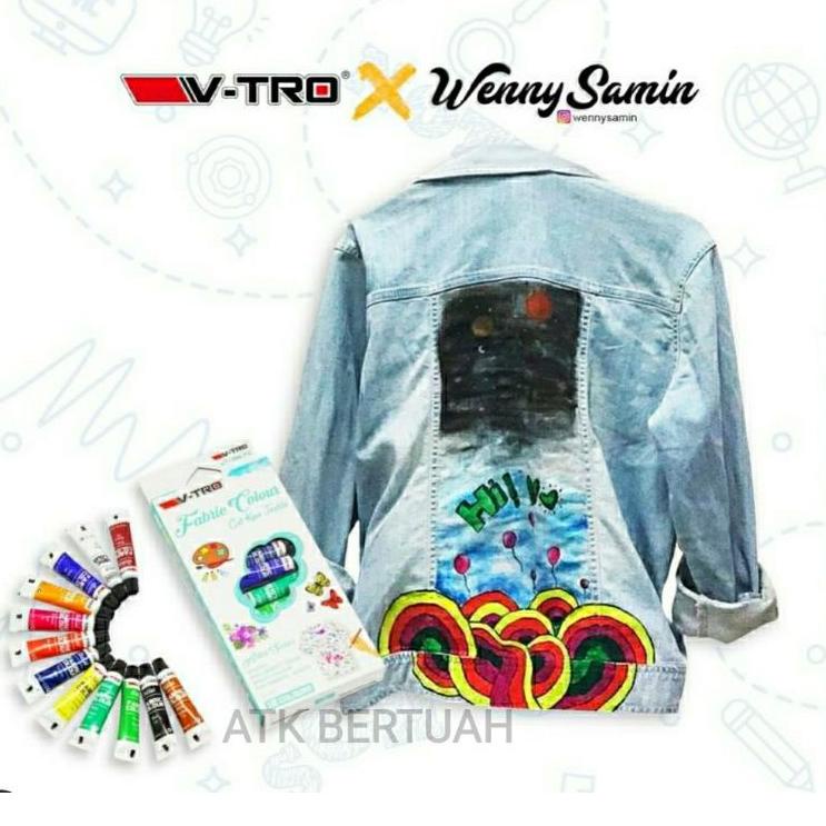 

Code1s6Rg VTRO V-TRO FABRIC COLOR SET 12 WARNA CAT KAIN TEKSTIL KAOS SEPATU