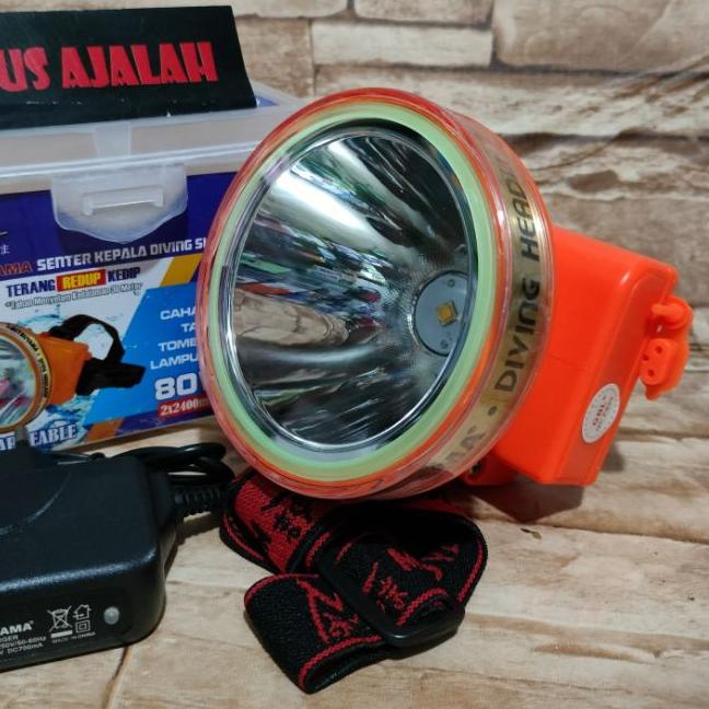 ✰ cod senter kepala selam mitsuyama ms216 cahaya putih senter kepala mitsuyama headlamp diving ms216