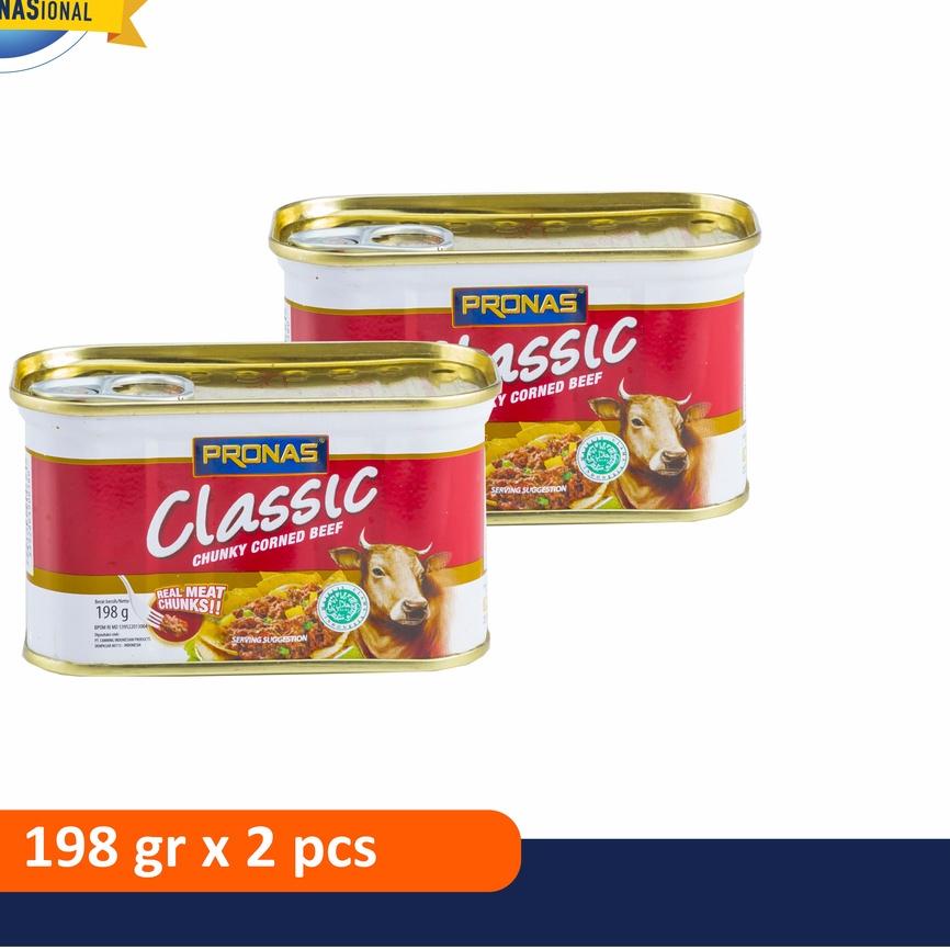 

12.12 HARGA GROSIR PRONAS Kornet Sapi dengan Daging Suwir 198 g (CHUNKY) Bundling 2 pcs buruan