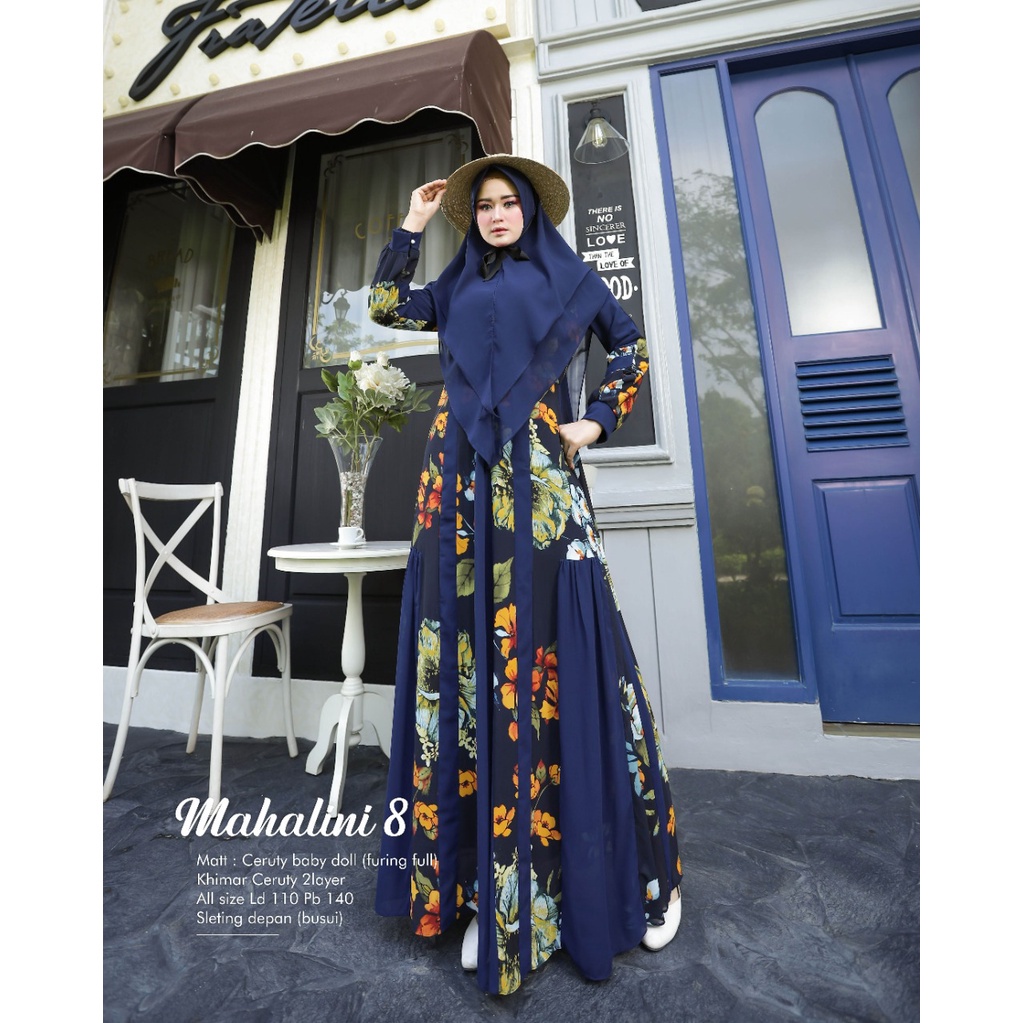 Khadijah Humaira Gamis Syari Ceruty Babydoll Mahalini8 Terlaris