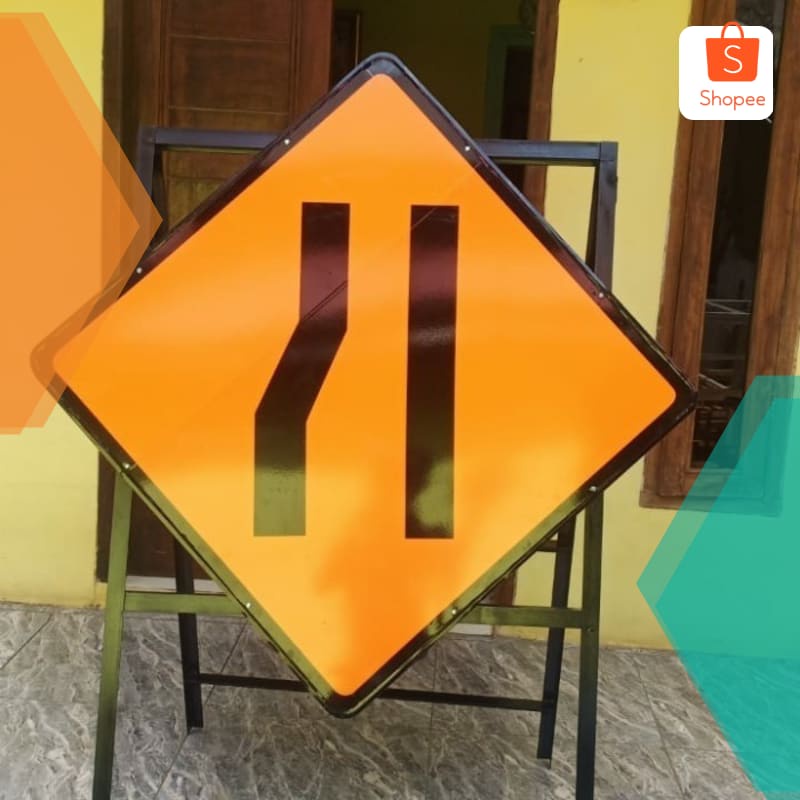 

Murah Rambu Lalulintas 1 set tiang lipat UK 60X80 Keren