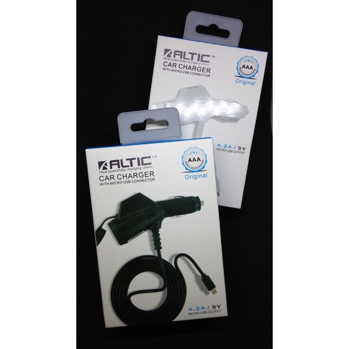Car Charger Sver Altic 4.2A Kabel Micro Usb Lighter