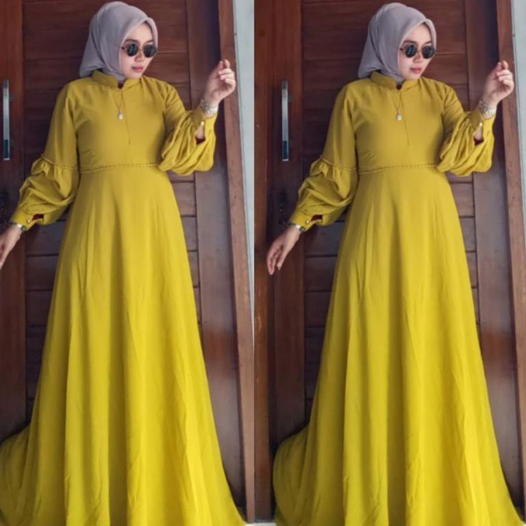 LANGSUNG KIRIM Nabila dress/BAKARA dress/gamis pesta/gamis seruty/gamis mewah/gamis terbaru/Nabila d