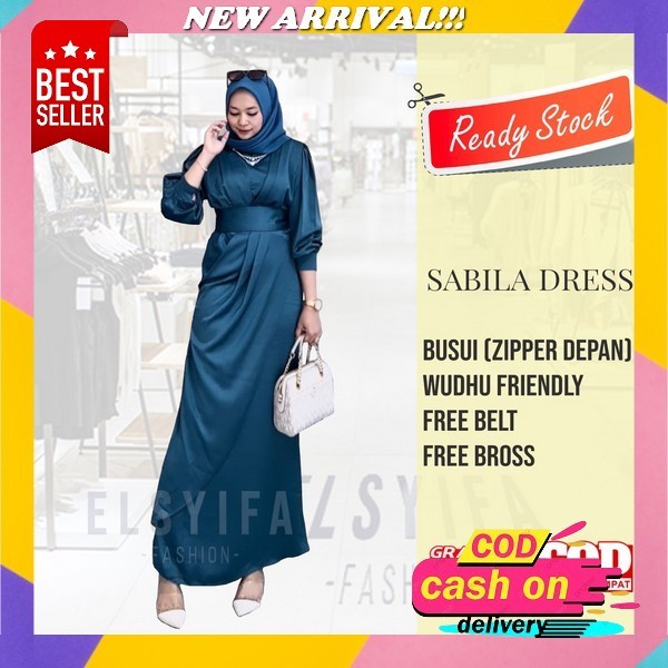 Dress Gamis Silk Armani Wanita Premium Import Motif Gamis Wanita Terbaru 2023 Bahan Adem Gamis Konda