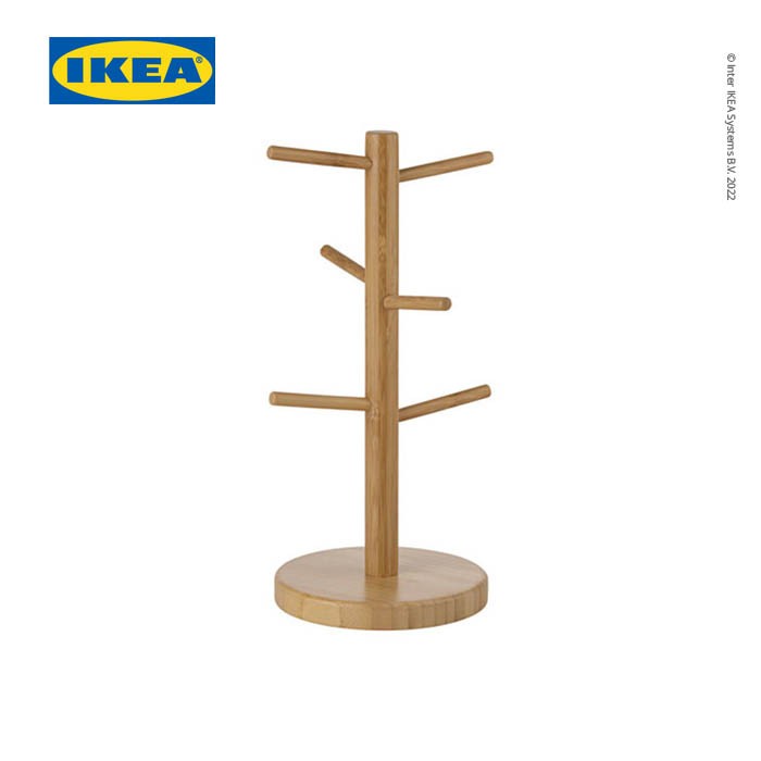 [Dish Dryer] Ikea Ostbit Rak Kaki Bambu Standing Pengering Gelas [Barang Ada]
