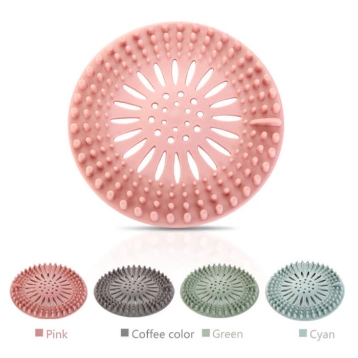 Saringan Rambut Kamar Mandi Wastafel Dapur BULAT LENTUR / Saringan Rambut Silikon