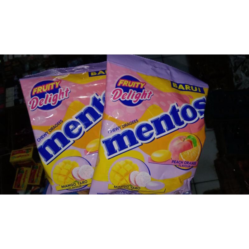 

Mentos Fruity Delight +- 1 bungkus isi 45 butir