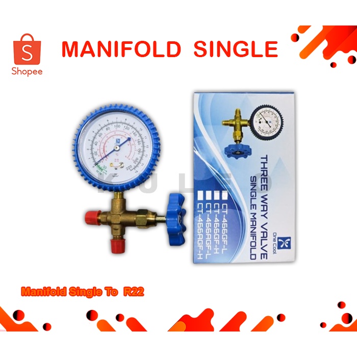 MANIFOLD SINGLE AC R22 - manifold single - Testing Manifold R22 single
