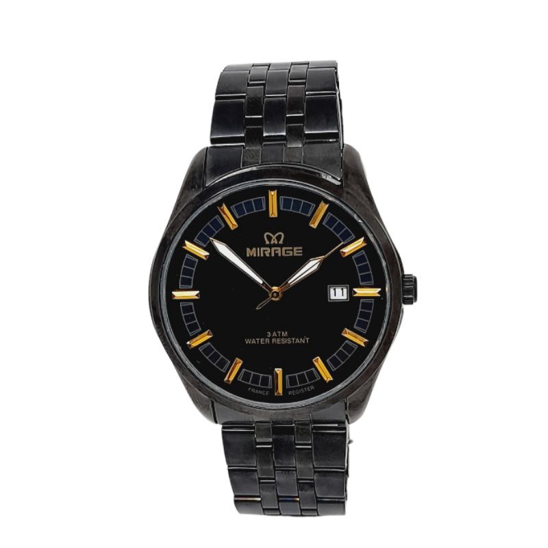 JAM TANGAN PRIA MIRAGE RANTAI STAINLESS ORIGINAL TAHAN AIR