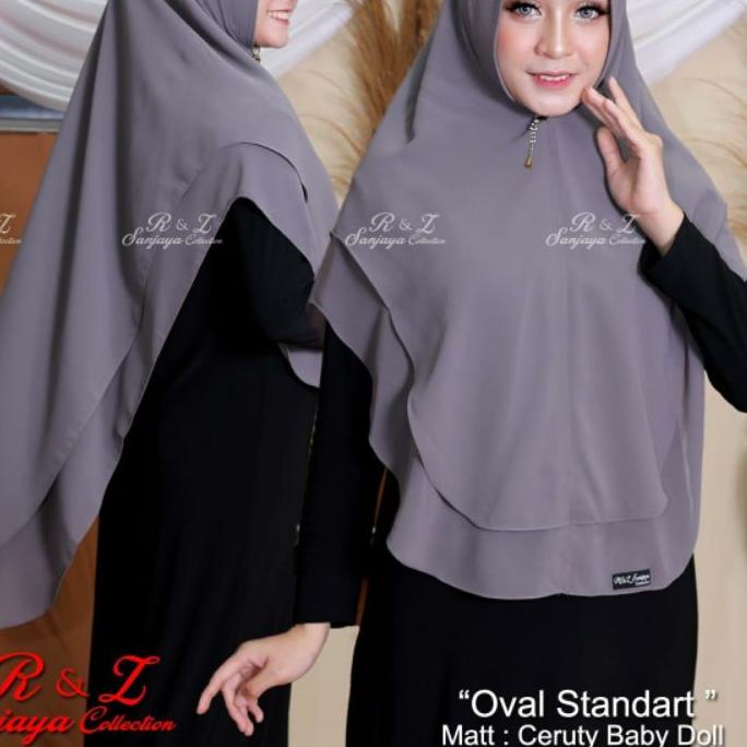 ✪ KHIMAR CERUTY 2 LAYER SABRINA JUMBO/HIJAB KHIMAR OVAL STANDAR/KERUDUNG KHIMAR INSTAN 2 LAYER SYARI
