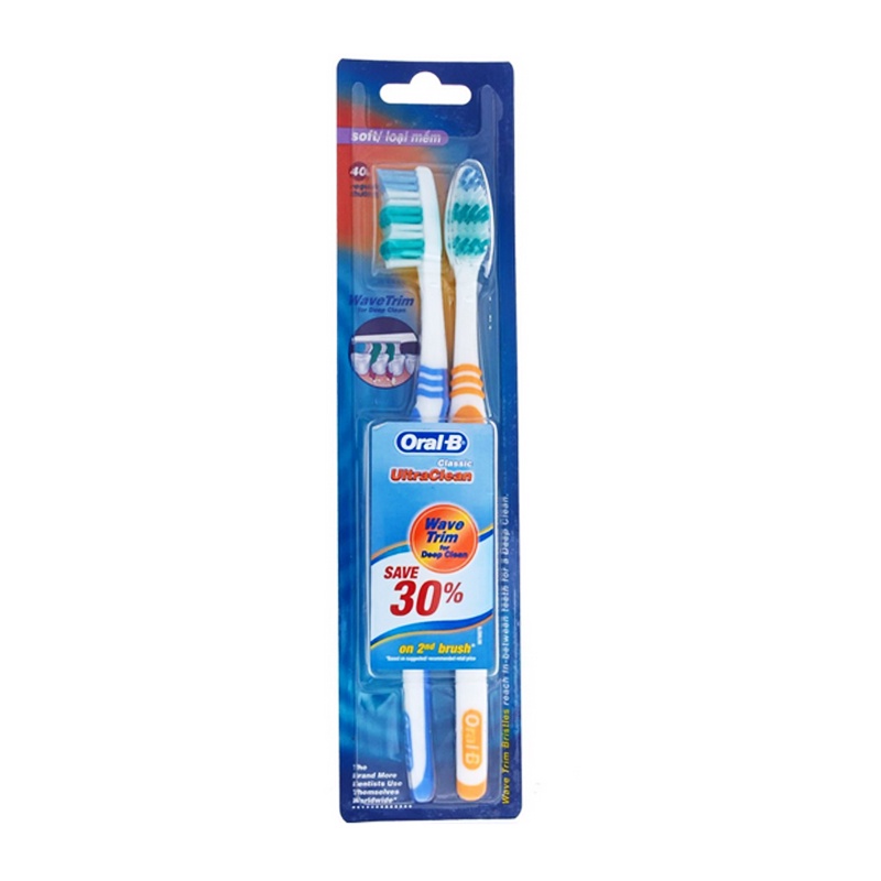 ORAL-B CLASSIC ULTRA CLEAN SOFT 40 2PCS