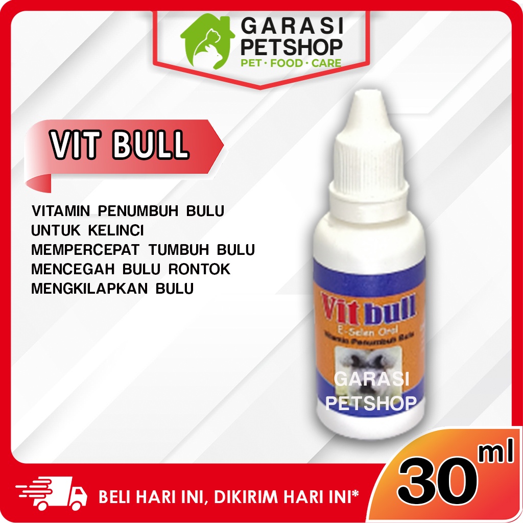 VITAMIN PENUMBUH BULU KELINCI VITBULL 30 ML VIT BUL KELINCI 30ML