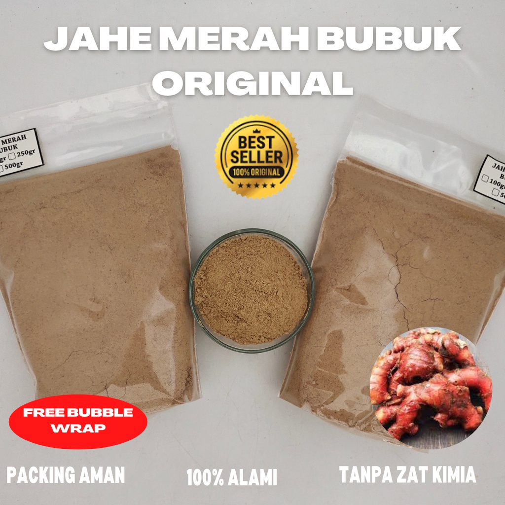 

Jahe merah bubuk alami