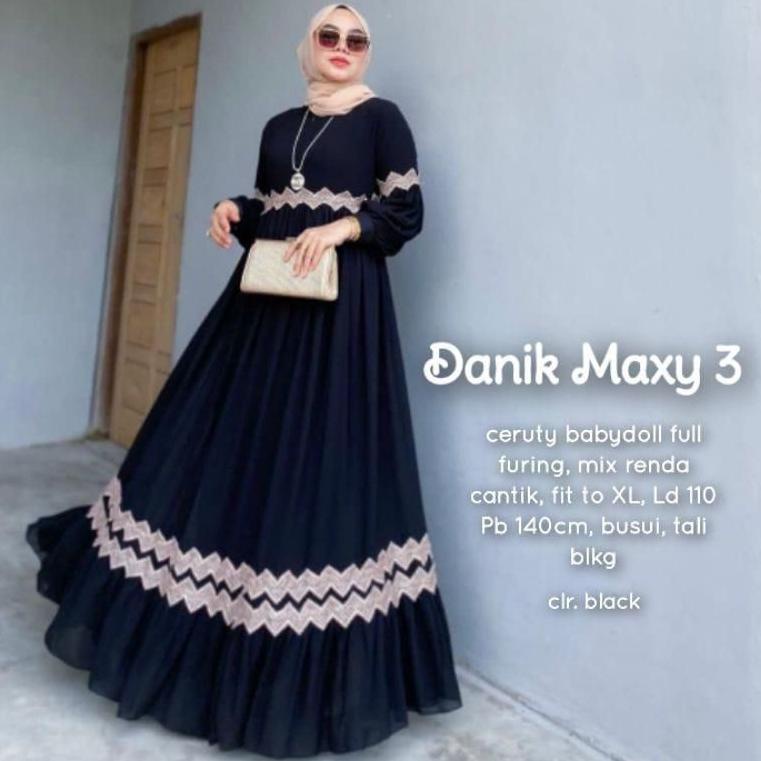 TERBAIK (DEWASA) SUPER JUMBO GAMIS CERUTY BABYDOLL RENDA ZIGZAG//SUPER JUMBO XXXL//GAMIS CERUTY BUSU