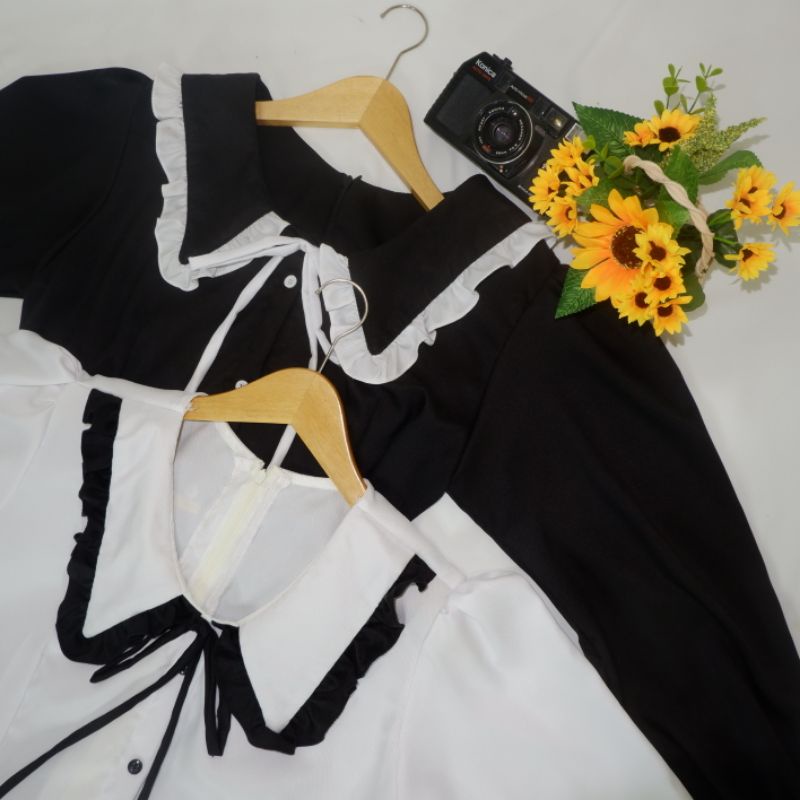 GAMIS TERBARU 2023/YUKI DRESS HITAM / BISA COUPLE / UKURAN XS, S, M, L,XL,DAN XXL/BISA CUSTOM SIZE/ 