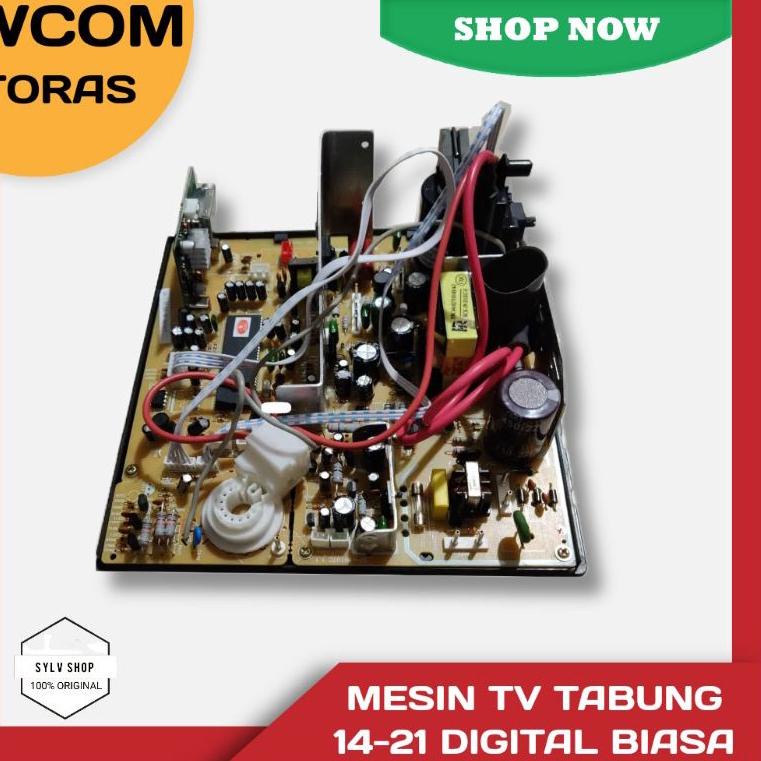 ➛ Mesin TV tabung digital/analog/tanpa tuner china WCOM TORAS 14INCH  - 21 inch TABUNG free packing aman PROMO SPESIAL 24H
