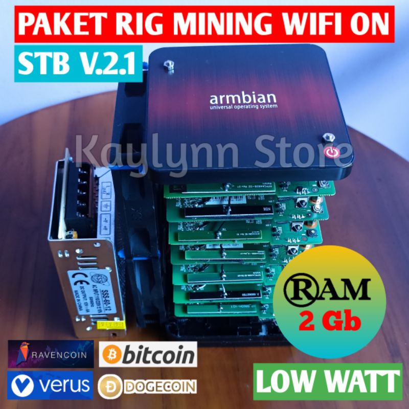 RIG Mining 7 STB V2 RAM 2Gb Wifi ON Low Watt Armbian Linux