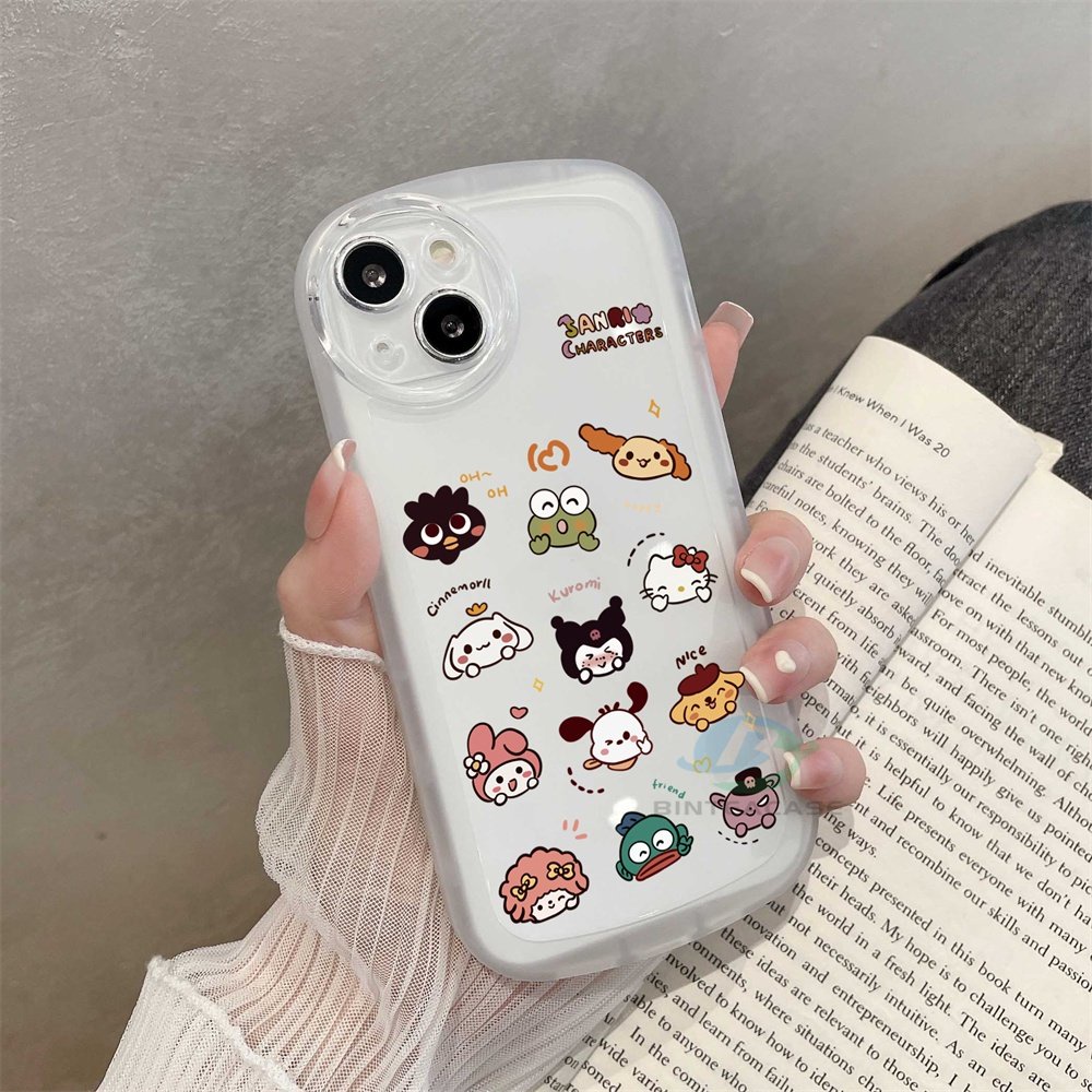 Realme 10 4G Realme C33 C35 C21Y C25Y 5 5i 5S 6i C21 C11 C25 C15 C12 C2 C3 C1 Narzo 50A Prime A1K Karakter Kartun Lucu Animal Head TPU Phone Case Binteacase