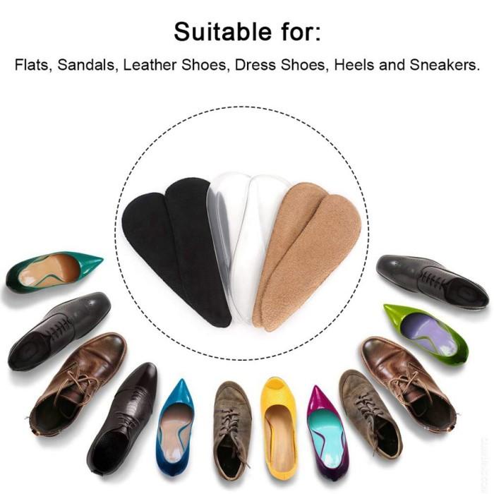 

Medial & Lateral Heel Wedge Silicone Insoles for Supination and