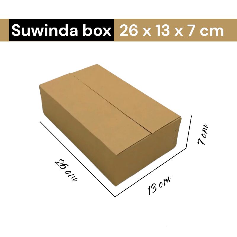 

Kardus karton uk. 26x13x7 cm Kotak Box ST untuk packing Souvenir -dll