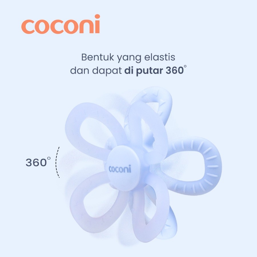 Coconi Manhattan Toy Sensory Teether / Gigitan Bayi Silicone Lembut