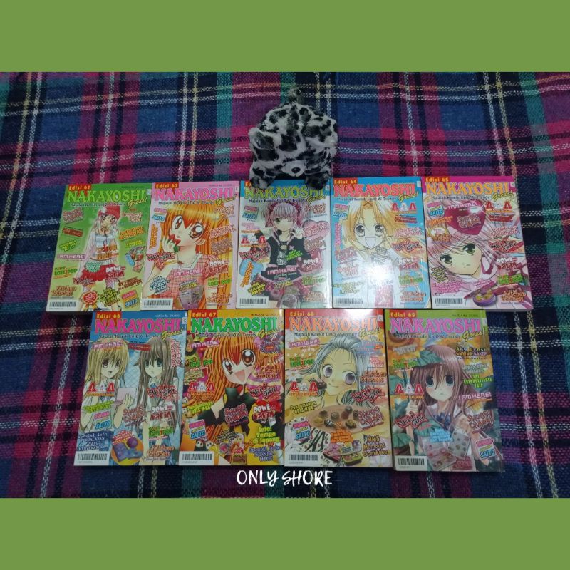 Majalah Komik SET Nakayoshi Gress Edisi 61-69