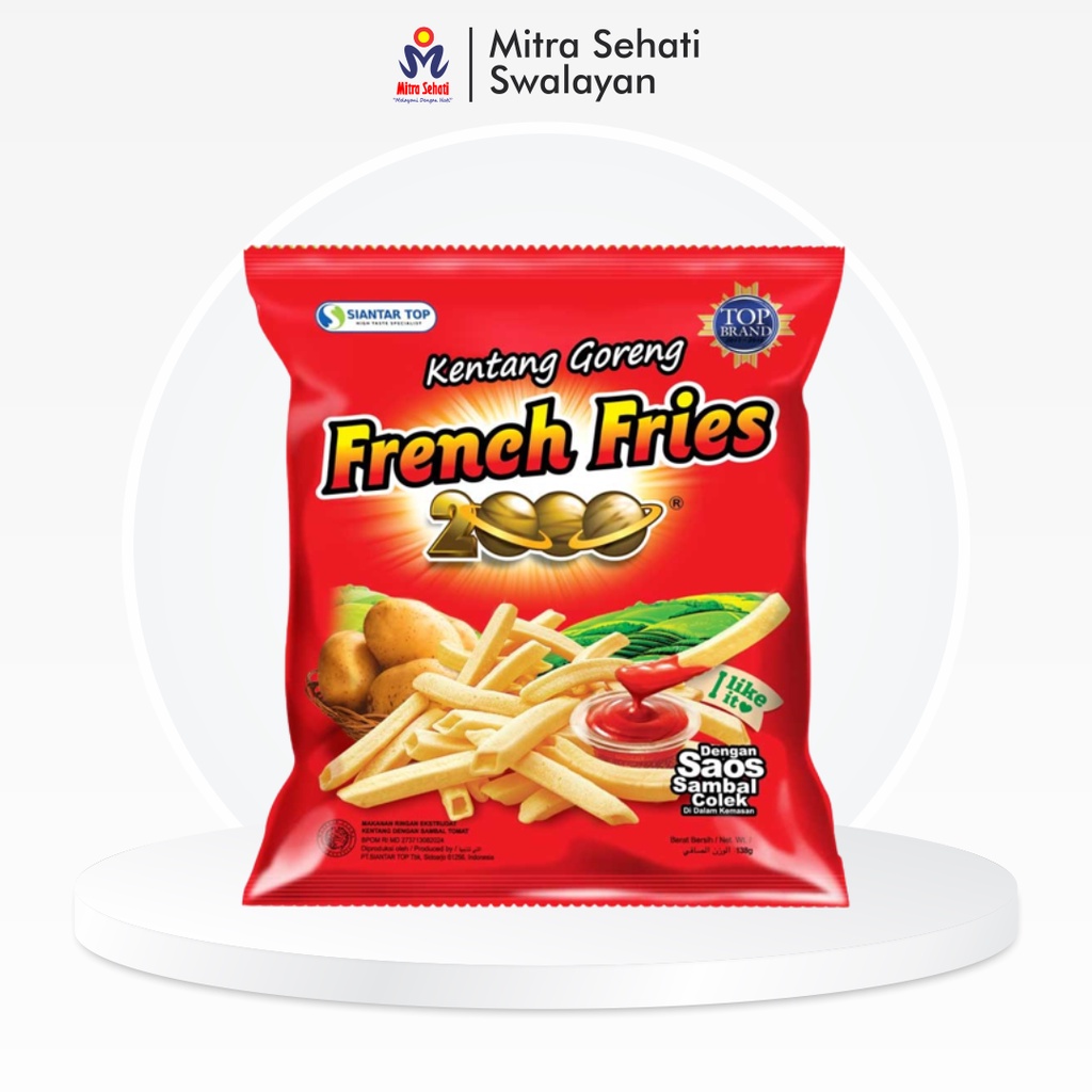 

FRENCH FRIES 2000 / KENTANG GORENG 138gr PREMIUM SAMBAL - Mitra Sehati Swalayan