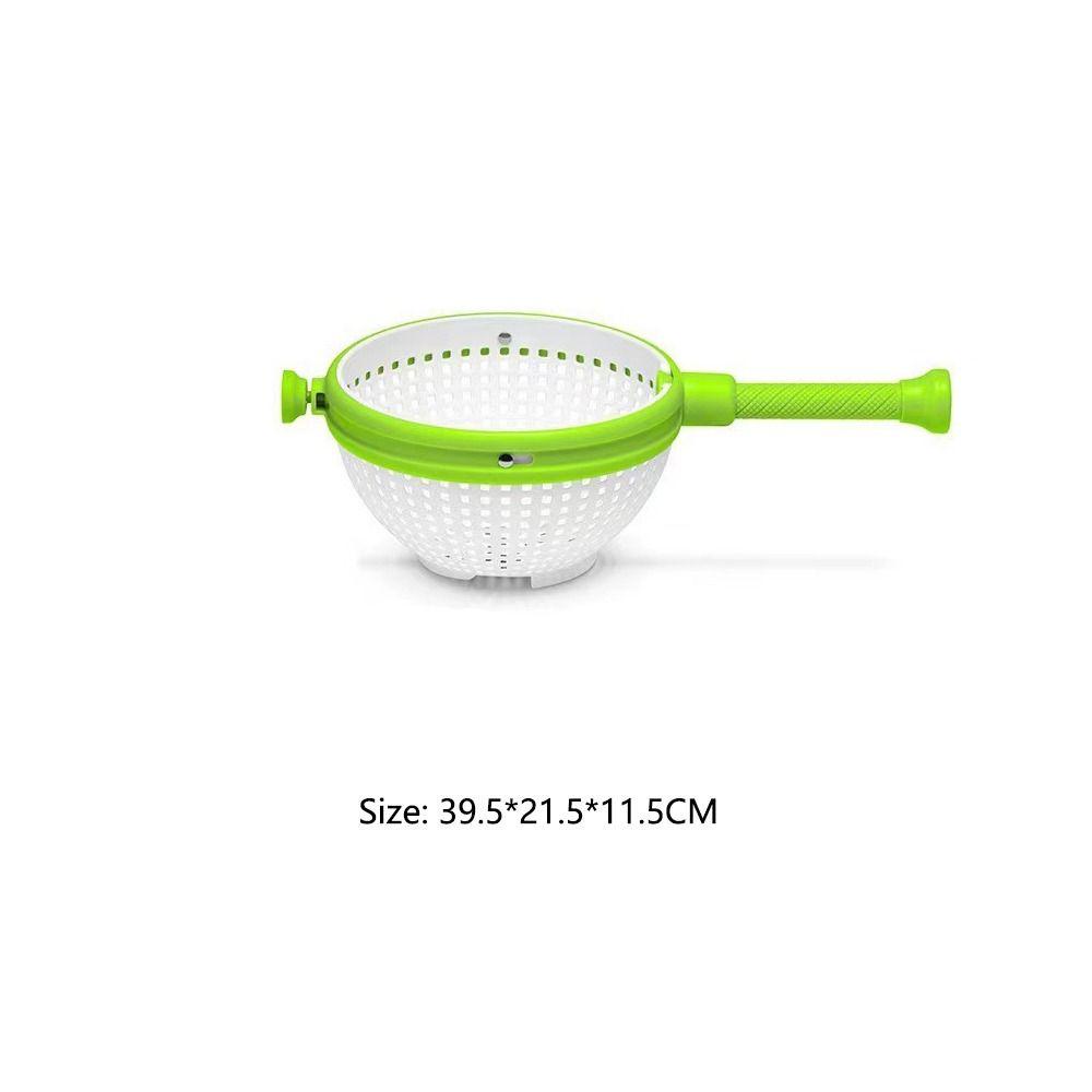 Solighter Colander Salad Spinner Portable Saringan Buah Gadget Dapur Alat Pembersih Sayuran Double-layer