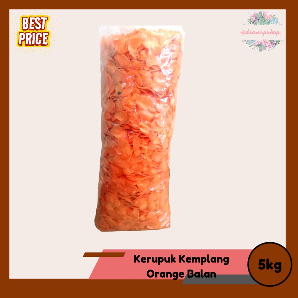 

Kerupuk Orange / Kerupuk Kemplang Mentah Balan