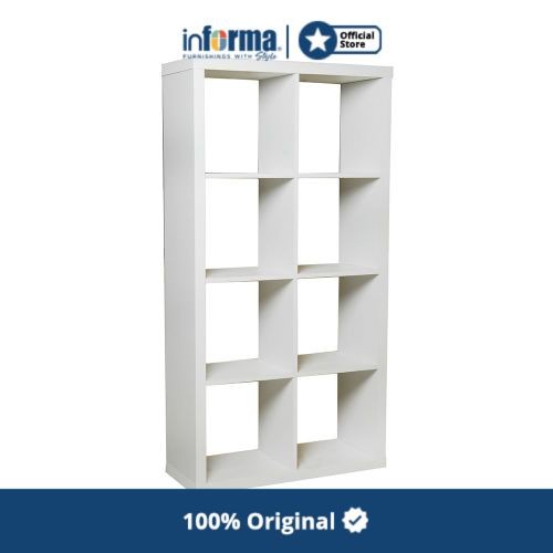 Terlaris Informa - Rak Buku - Kubos 2X4 Bookcase White