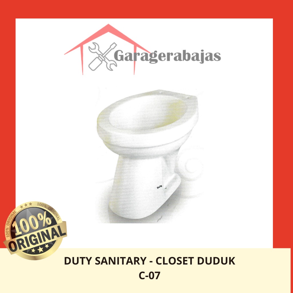 Duty Sanitary Ware C-07 Kloset duduk/ Closet Duduk