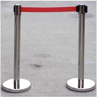 Queing Barrier Tiang antrian pembatas Stainless standing barrier antri bank mall 2m Pembatas Antrian