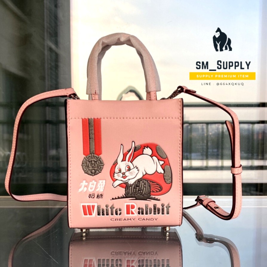 COACH TAS WANITA MINI CALLY WHITE RABBIT CROSSBODY BAG WOMEN'S CG274