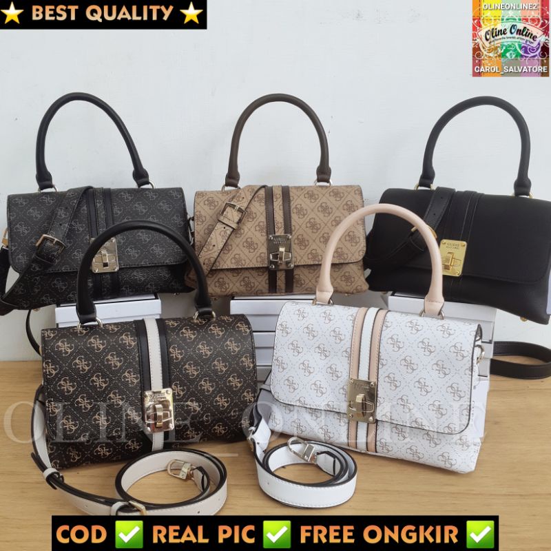 tas new kasinta medium flap crossbody selempang bag logo brown black white coffee cirebon ciayumajakuningan majalengka indramayu tegal brebes losari sindang laut GS GB ciledug READYSTOCK COD Gojek Instan