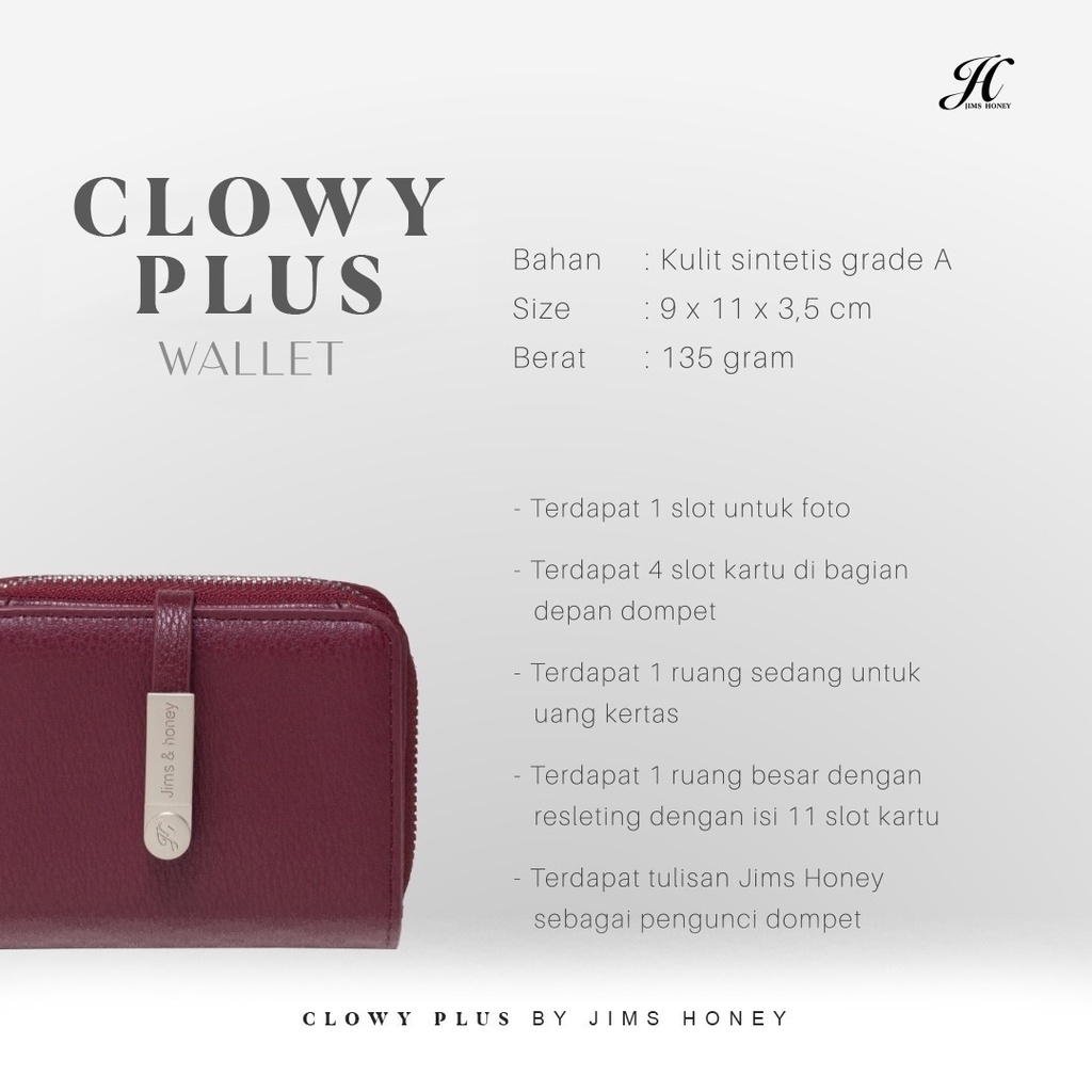 JIMS HONEY DOMPET KECIL WANITA CLOWY PLUS WALLET