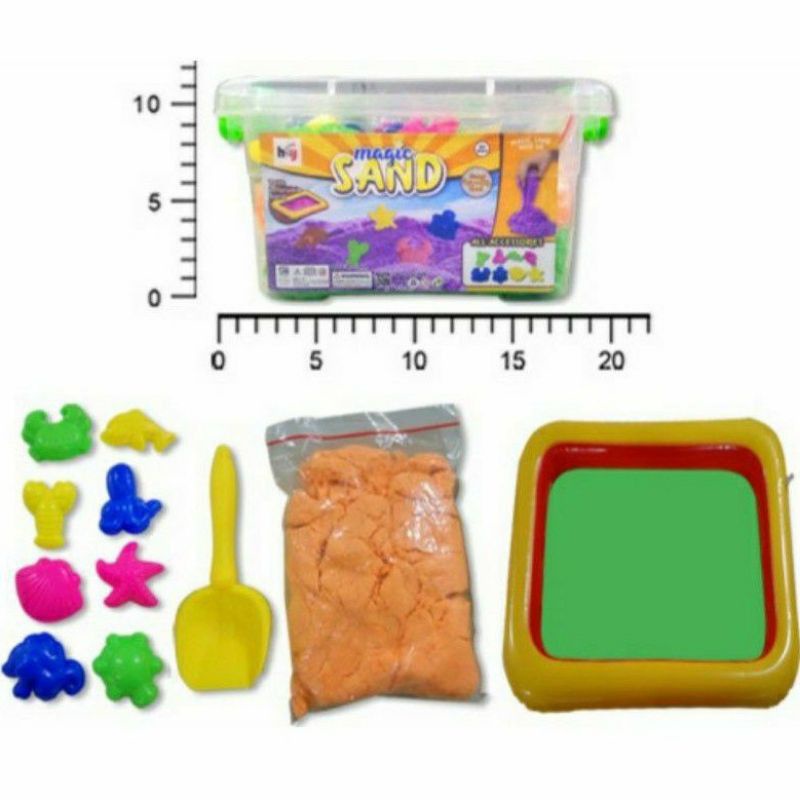 Pasir Ajaib 1Kg Mainan Pasir Box Magic Sand / Mainan Anak Pasir Ajaib