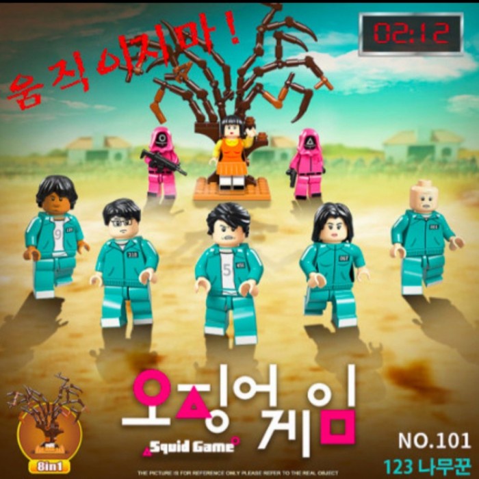 ✿ BISA COD✿ Lego Bricks Mini Figure SQUID GAME Set isi 8 - Netflix KDrama