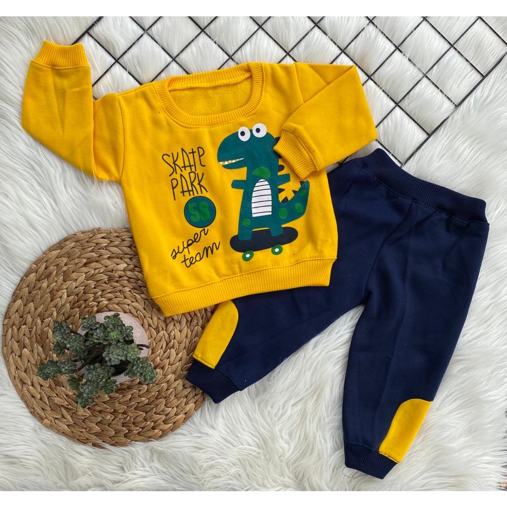 sweater bayi motif skate park  Setelan 2-18 Bulan (RG074)