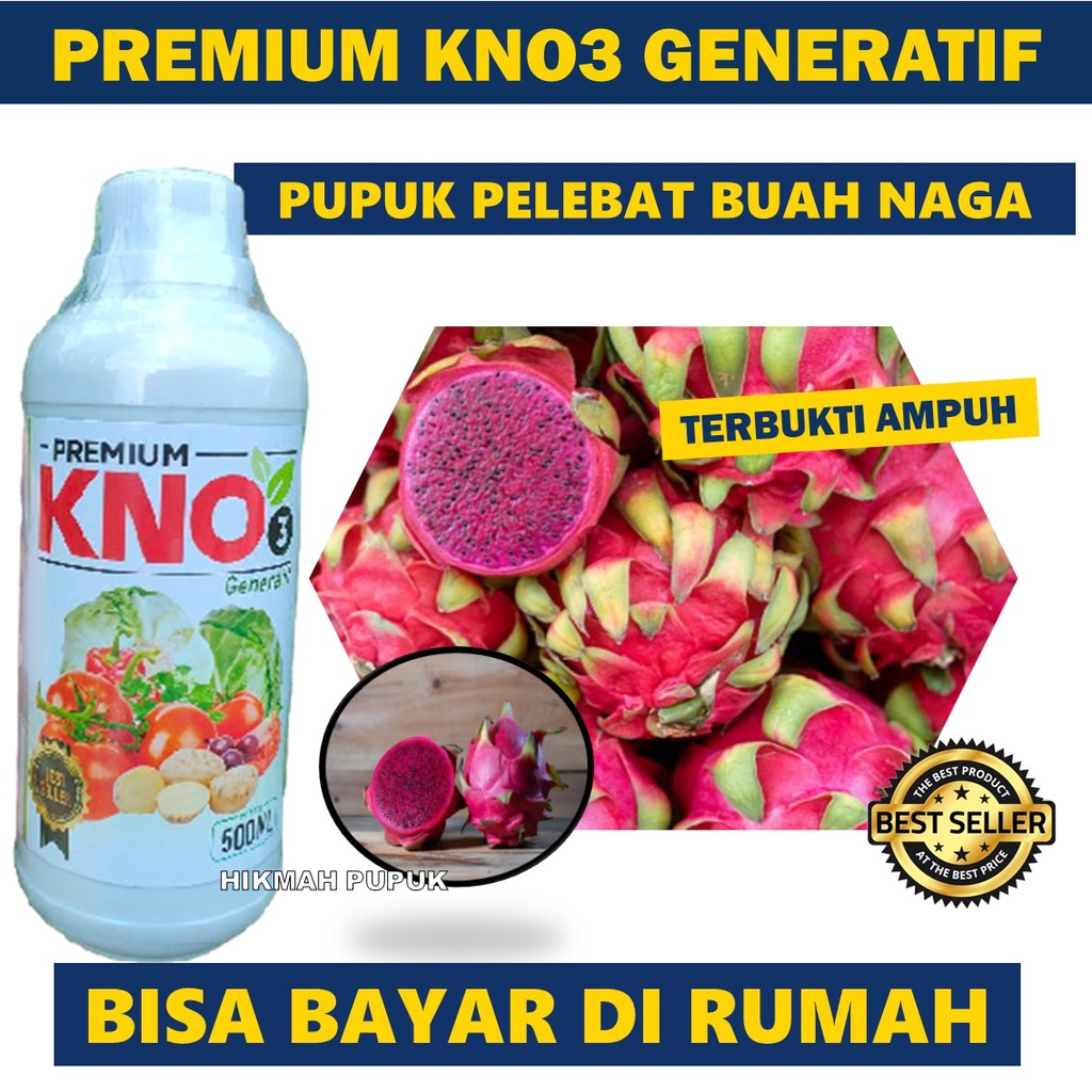 Obat Semprot KNO3 GENERATIF PELEBAT BUAH NAGA Paling Bagus - Pupuk Mempercepat Pertumbuhan Buah Naga