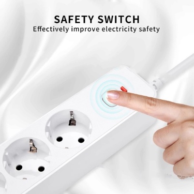 Power Socket Strip 4 6 USB C Colokan Terminal Fast Charging 2M 3000W